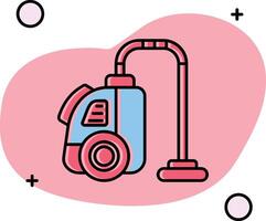 Vacuum cleaner Slipped Icon vector