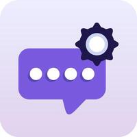 Support Chat Vector Icon