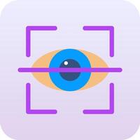 Retinal Scanner Vector Icon