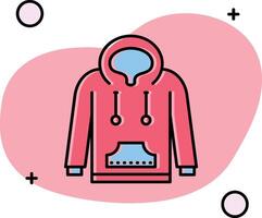 Hoodie Slipped Icon vector