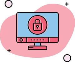 Lock Slipped Icon vector