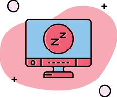 Sleep Slipped Icon vector