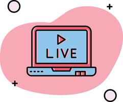 Live Slipped Icon vector