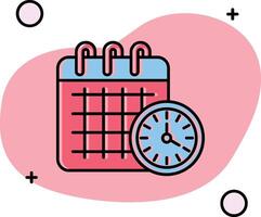 calendario resbaló icono vector