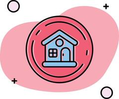 Home Slipped Icon vector