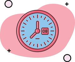 reloj resbaló icono vector