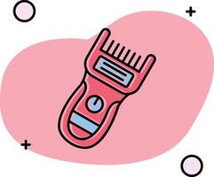 Trimmer Slipped Icon vector