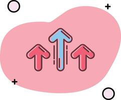 Increase Slipped Icon vector