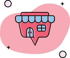 Shop Slipped Icon vector