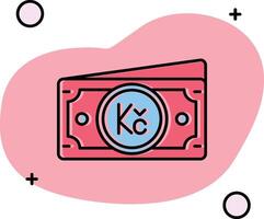 Koruna Slipped Icon vector