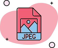 jpg resbaló icono vector