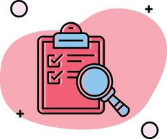 Research Slipped Icon vector