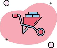 Cart Slipped Icon vector