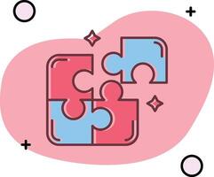 Puzzle Slipped Icon vector