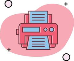 Printer Slipped Icon vector