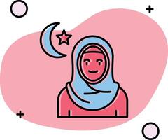 Muslim Slipped Icon vector