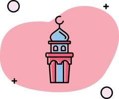 Minaret Slipped Icon vector