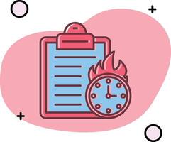 Deadline Slipped Icon vector