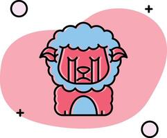 Cry Slipped Icon vector