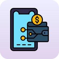 Digital Wallet Vector Icon