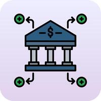 icono de vector de banco