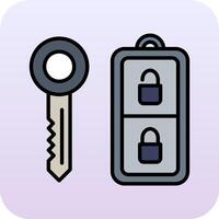 Car Key Vector Icon