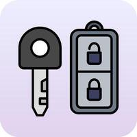 Car Key Vector Icon