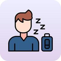 Tired Vector Icon