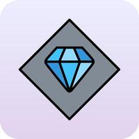 icono de vector de diamante