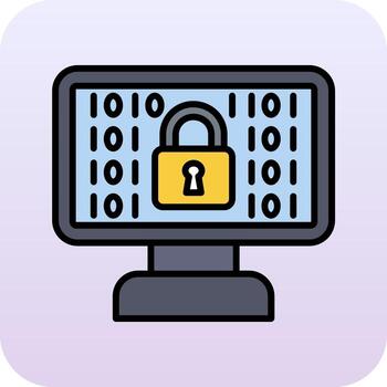 icono de vector de cifrado