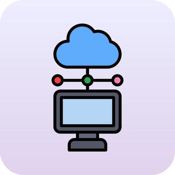 Cloud Computing Vector Icon