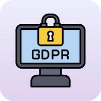 gdpr vector icono