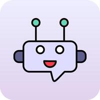 Robot Chat Vector Icon