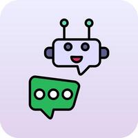 Robot Chat Vector Icon