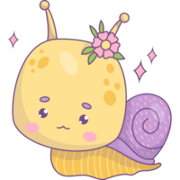 linda caracol insecto kawaii png