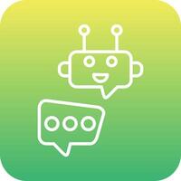 Robot Chat Vector Icon