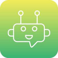 Robot Chat Vector Icon