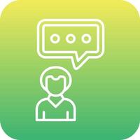 Men Chat Vector Icon