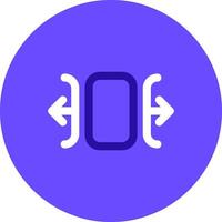 Carousel horizontal Duo tune color circle Icon vector