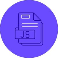 Js Duo tune color circle Icon vector