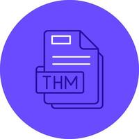 Thm Duo tune color circle Icon vector