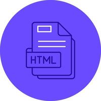 Html Duo tune color circle Icon vector