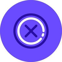 Delete 1 Duo tune color circle Icon vector