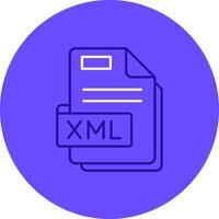 Xml Duo tune color circle Icon vector