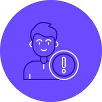 Error Duo tune color circle Icon vector