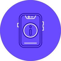 Info Duo tune color circle Icon vector