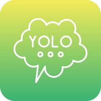 yolo vector icono