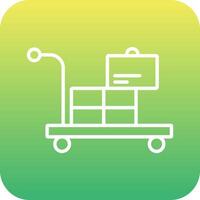 Airport Cart Vector Icon