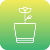 Flower Pot Vector Icon