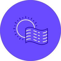 Fog Duo tune color circle Icon vector
